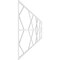 Ekena Millwork Set of Four Panels for 94 1/2"W x 28 1/4"H Fraser Fretwork Wainscot Wall Paneling WPKP14X01X47FSR - alternate 5